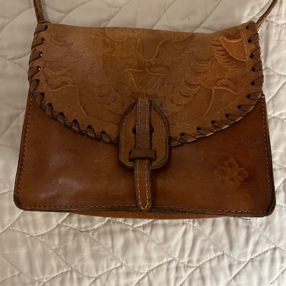 Tan Patricia Nash Crossbody Purse